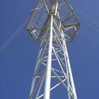 Башня Guyed телекоммуникаций горячего погружения треугольника гальванизированная
